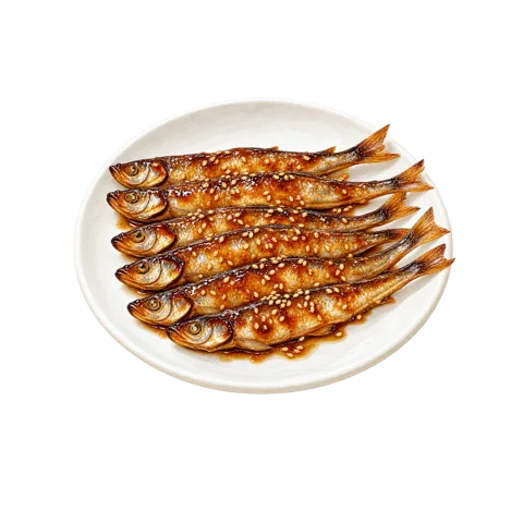 ししゃもの甘辛ごま焼き