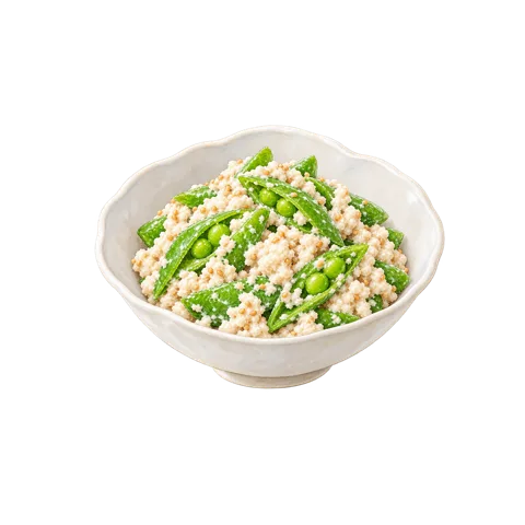 スナップえんどうの白和え