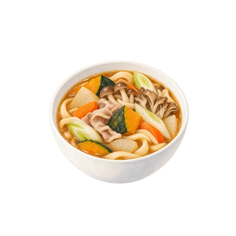 かぼちゃのほうとう風煮込みうどん