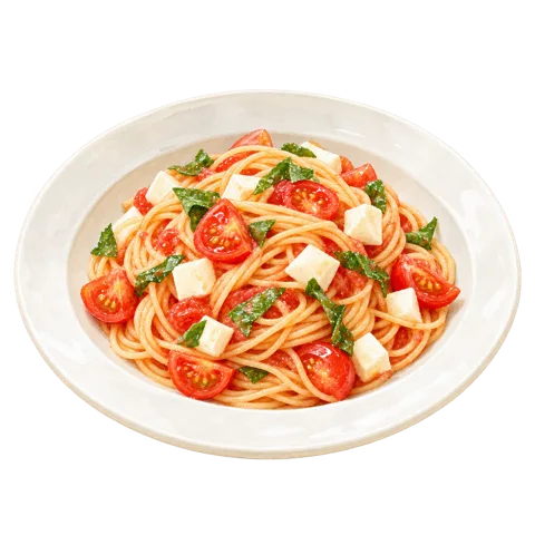 トマトとモッツァレラの冷製パスタ