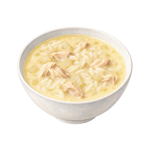 鶏と米の卵レモンスープ・アヴゴレモノ