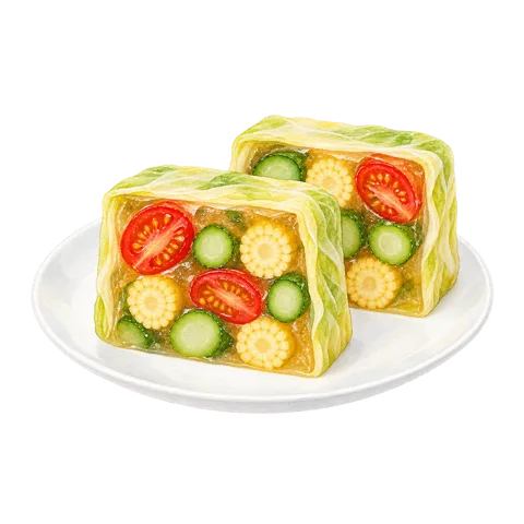 夏野菜のキャベツ包みテリーヌ
